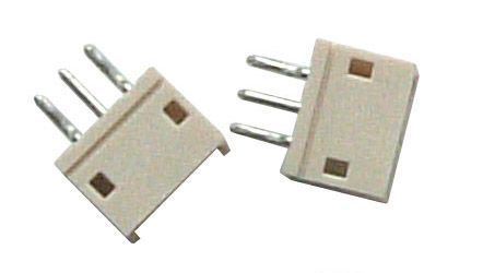 3-pin JST socket, upright, 2-unit set