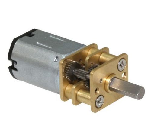 Motor and gearbox 1/1000 in metal, 12 V